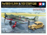 Tamiya TA25213 - Focke-Wulf Fw190 D-9 JV44 & Citroen 11CV Staff Car Set&nbsp;, 1/48