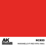 AK Interactive RC833 &ndash; Maranello F1 Red 1970s&ndash;1980s, 17ml