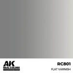 AK Interactive RC801 &ndash; Flat Varnish, 17ml (matinis lakas)