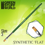 Green Stuff World 2457 - Plok&scaron;čias sintetinis teptukas Nr. 3