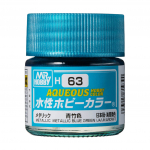 Mr.Hobby H063 - Aqueous Hobby Colors - Metallic Blue Green, 10ml