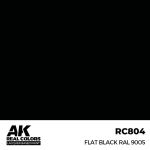 AK Interactive RC804 &ndash; Flat Black RAL 9005, 17ml
