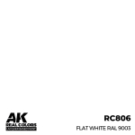 AK Interactive RC806 &ndash; Flat White RAL 9003, 17ml