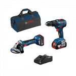 0615990M4A BOSCH. COMBO KIT 18V GSB+GWS 2xGBA 18V 4.0Ah