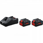 1600A02T5P BOSCH.Akumuliatorius 18V 8,0Ah PROCORE 2vnt. + ĮKROVIKLIS GAL 18V-160