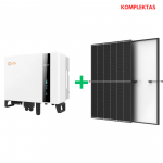 10 kW Solis hibridinis + Trina, saulės elektrinės komplektas