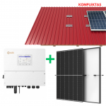 12 kW Solis hibridinis + Trina + montavimo konstrukcija