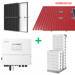 12 kW saulės elektrinė + 15 kWh energijos kaupiklis, Solis, Trina, Dyness