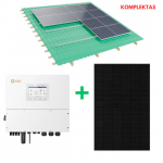 10 kW hibridinis Solis + JA Solar + montavimo konstrukcija