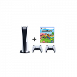 SONY PLAYSTATION 5 DISC 825 GB + MINECRAFT + PAPILDOMAS PULTELIS ( ne naujas, bet geros būklės)