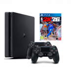 SONY PLAYSTATION 4 SLIM 500 GB SU DVIEM PULTELIAIS + NBA 2K26