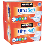 KIRKLAND ULTRA SOFT AUDINIŲ MINK&Scaron;TINIMO LAK&Scaron;TAI 2x250 vnt.