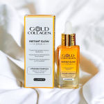 Gold Collagen greito poveikio spindesį suteikiantis serumas (Instant Glow), 30 ml