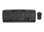 Logitech MK330   Keyboard and Mouse Set   Wireless   Mouse included   US International   Black   2.4 GHz