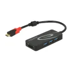 DeLOCK HUB USB 3.0 USB Type-C > 3 Port extern