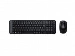 Logitech   Combo Wireless Keyboard and Mouse   MK220   Keyboard and Mouse   Wireless   Mouse included   US   Black   N/A