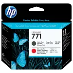 HP 771 Matte Black/Chromatic Red DesignJet Printhead print head