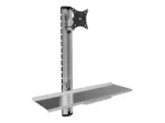 TECHLY Wall-mounted workstation holder mount with monitor support and keyboard shelf