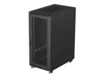 LANBERG rack cabinet 19 inch free standing 27U 600X1000 flat pack with mesh door black