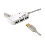 ROLINE USB 2.0 Hub, 4 Ports, with Repeater 12 m