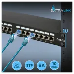 Extralink CAT6A STP Patchpanel 24 porty