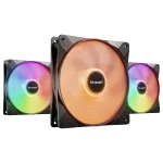 be quiet! LIGHT WINGS LX 140mm PWM High Speed 3-Pack Black