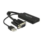 DeLOCK 0.25m VGA+USB2.0-A/HDMI