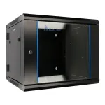 Extralink 6U 600X600 AZH WALL-MOUNTED RACKMOUNT CABINET SWING TYPE BLACK