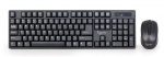 Gembird | Keyboard and mouse | KBS-W-01 | Keyboard and Mouse Set | Wireless | Mouse included | Batteries included | US | Black | 390 g | Numeric keypad
