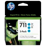 HP 711 3-pack 29-ml Cyan DesignJet Ink Cartridges print head