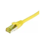 Synergy21 Patchkabel RJ45, CAT6A 500Mhz, 5m, gelb, S-STP(S/FTP), TPE/LSZH(Ultraflex), AWG26, mit CAT7 Rohkabel,
