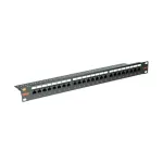 ROLINE Cat.6/Class E 19" Patch Panel, 24 Ports, UTP black