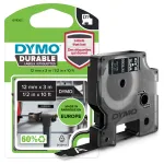 DYMO D1 Durable - White on Black - 12mm label-making tape