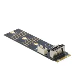Adapter M.2 Key B Stecker zu SATA 7 Pin vertikal