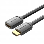 CABLE HDMI MALE/FEMALE 4K/2M BLACK AHCBH VENTION