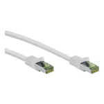 Goobay GHMT-zertifiziertes CAT 8.1 3m Patchkabel, S/FTP (PiMF), wei&szlig;