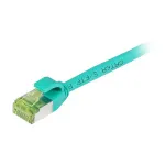 Synergy21 Patchkabel RJ45, CAT6A 500Mhz, 7,5m, gr&uuml;n, S-STP(S/FTP), slimline rund d=4,5mm, TPE/LSZH(Superflex), AWG28, mit CAT7 Rohkabel,