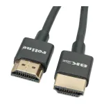 ROLINE 8K HDMI Ultra HD Kabel mit Ethernet, Slim, ST/ST, schwarz, 1,5 m