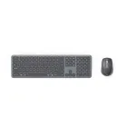 Hama U8173065 WKM-550 Multi Device Wireless Keyboard and Mouse Set with QWERTY Assist AI, Gray