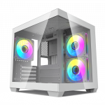 Darkflash C275P M-ATX Kompiuterio Korpusas - Baltas