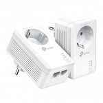 TP-LINK  AV1000 2-Port Gigabit Passthrough Powerline Starter Kit  TL-PA7027P KIT  10/100/1000 Mbit/s  Ethernet LAN (RJ-45) ports 2  No Wi-Fi  Extra socket