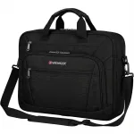 WENGER Meteor Brief 40,64cm 16Zoll - 43,18cm 17Zoll Laptop Briefcase with Tablet Pocket Black
