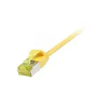 Synergy21 Patchkabel RJ45, CAT6A 500Mhz, 7,5m, gelb, U/FTP, slimline rund d=3,8mm, TPE/LSZH(Superflex), AWG32, mit CAT7 Rohkabel,