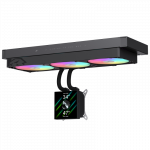 Gamemax CPU Liquid Cooler   GLACIER 360 LCD BK   Black