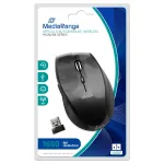 MEDIARANGE MROS207 - Maus - optisch - 5 Tasten - kabellos - 2.4 GHz - kabelloser Empf&auml;nger (USB)