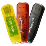 Intenso Rainbow 3x32GB Yellow/Red/Black USB flash drive
