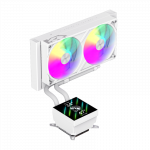 Gamemax CPU Liquid Cooler   GLACIER 240 LCD WH   White