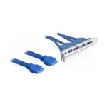 DeLOCK 2 x USB 3.0 19-pin - 4 x USB 3.0-A
