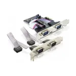 DeLOCK 4 x serial PCI Express card interface cards/adapter