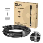 Kabel USB 4 Typ C PD 100W / 8K / 20Gbps 9m St/St retail